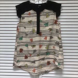 Brooklyn Industries cat blouse